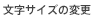 文字サイズの変更