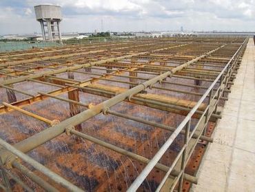 Groundwater containing high-level of iron and manganese. Applied treatment method was oxidation by aeration.